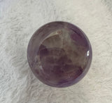 Amethyst Mushroom - purple with Clear Quartz inclusions