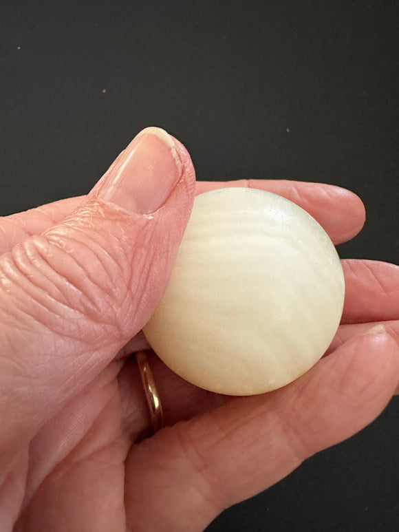 Crystal Sphere - White calcite  3.5cm