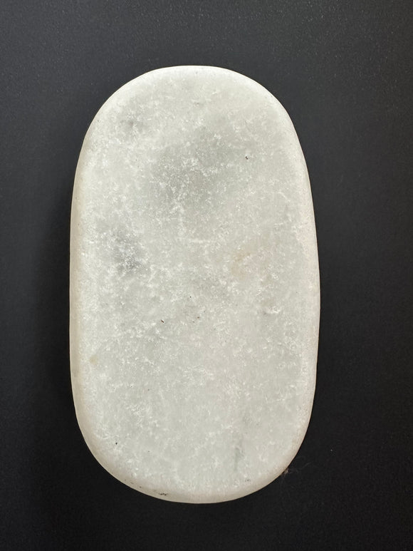 Marble - White curved rectangle marble stone