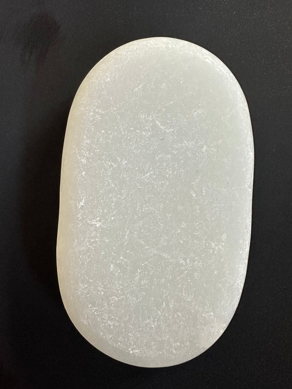 Marble - White curved oval marble stone